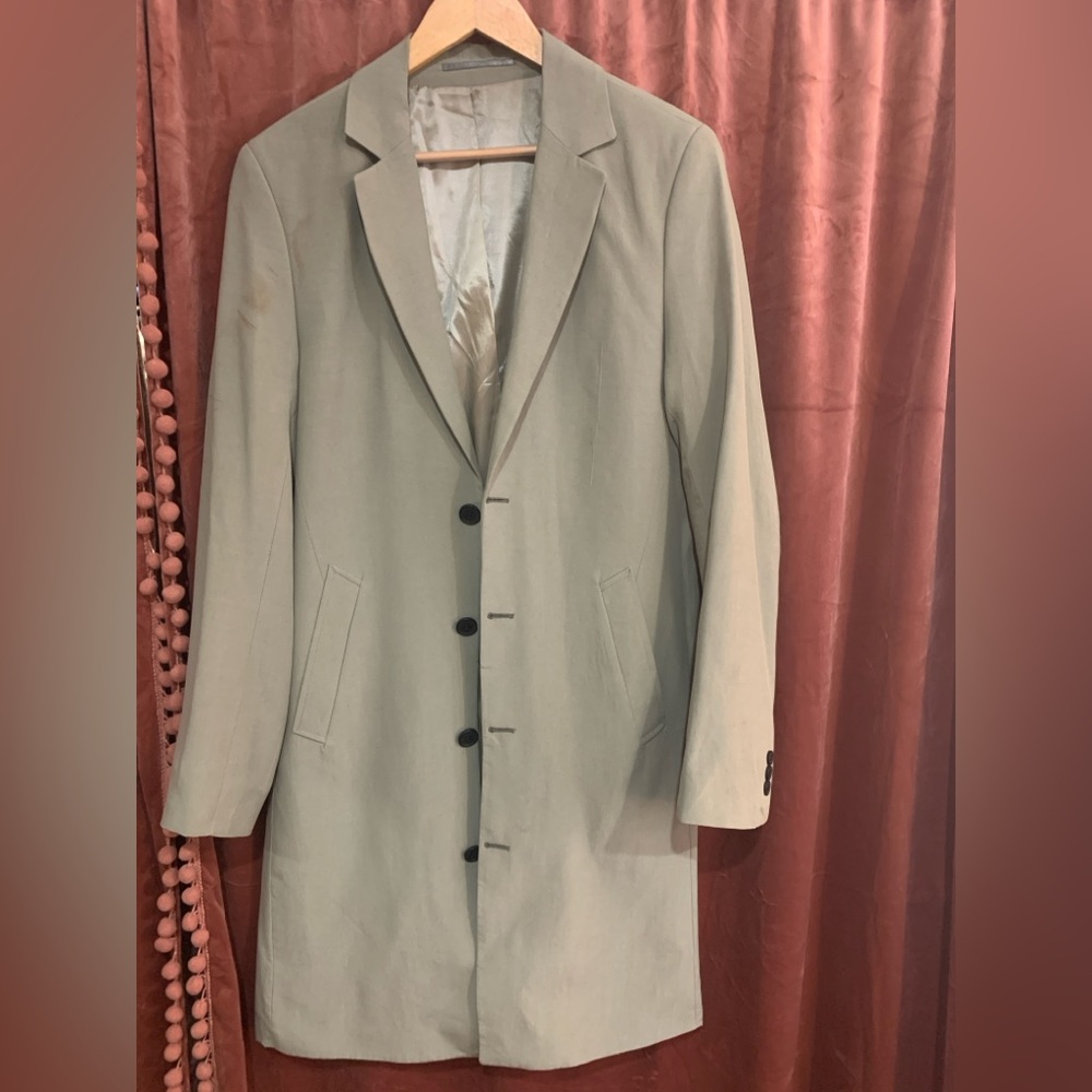 Long green dressy jacket